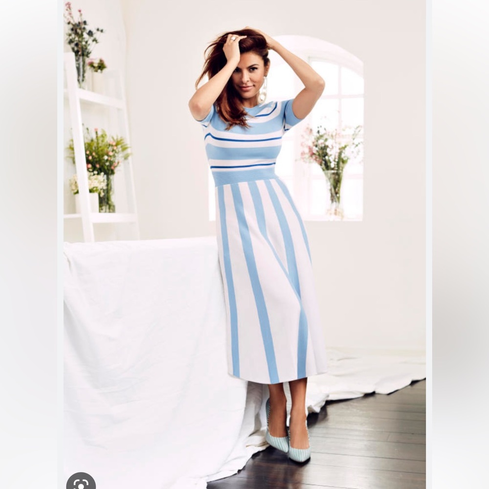 Myra Stripe Sweater Dress - Eva Mendes